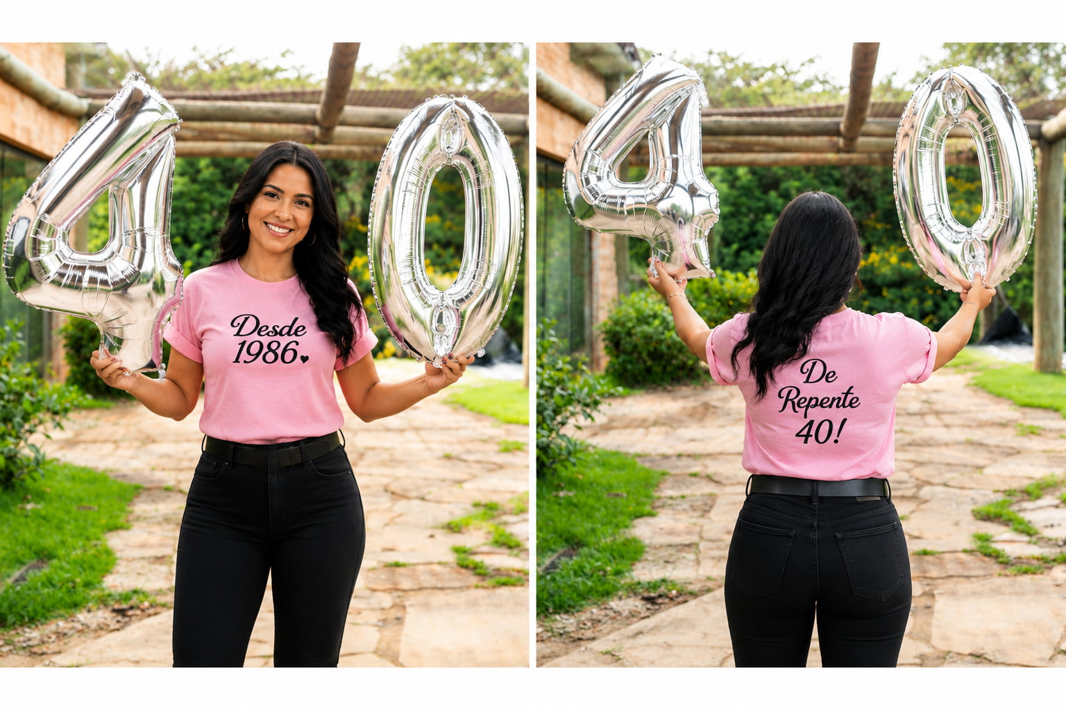 Camiseta 40 Anos Frente e Verso