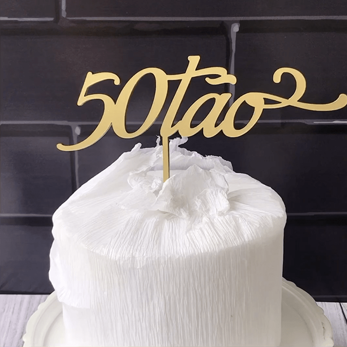 Topo de bolo de aniversário de 30 anos, topo de bolo de