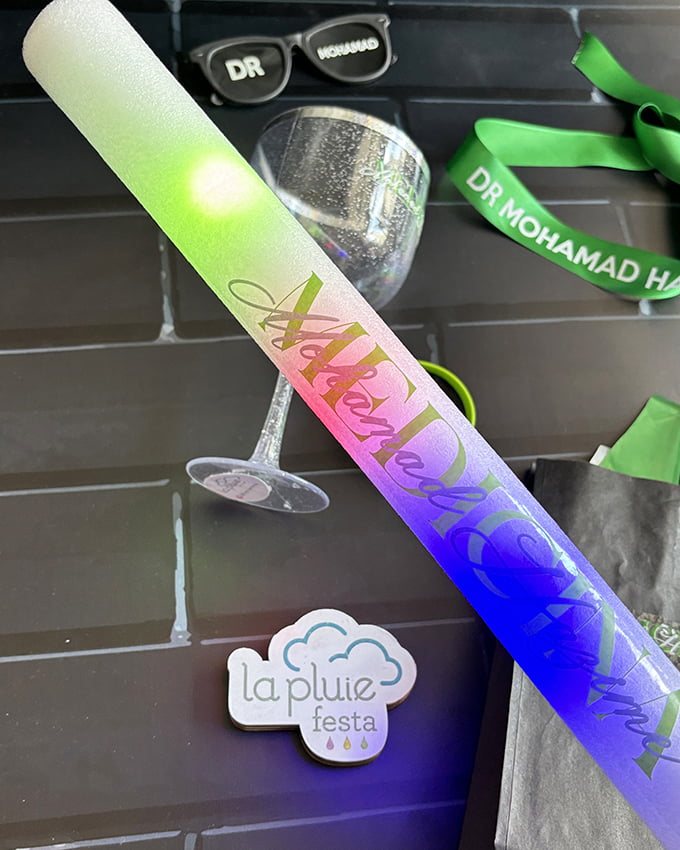 Bastão de led festa personalizado