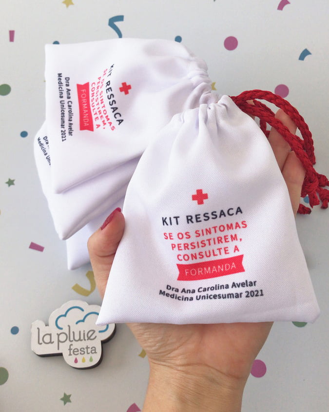 Saquinho Kit Ressaca Formatura Personalizado