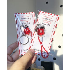 Chaveiro bolsa de sangue lembrancinha