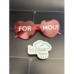 Óculos Formatura Personalizado Coração